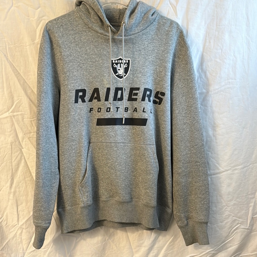 Nike Gray Raiders Football Hoodie